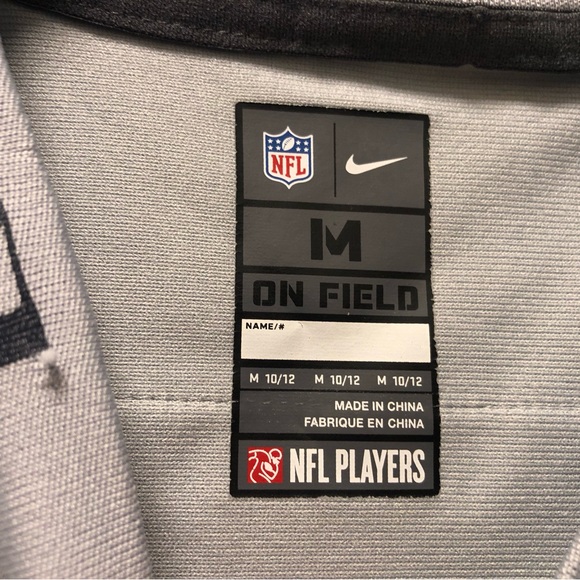 Nike On Field NFL Seattle Seahawks #3 Wilson Youth Boy's Gray Football Jersey - Picture 13 of 15